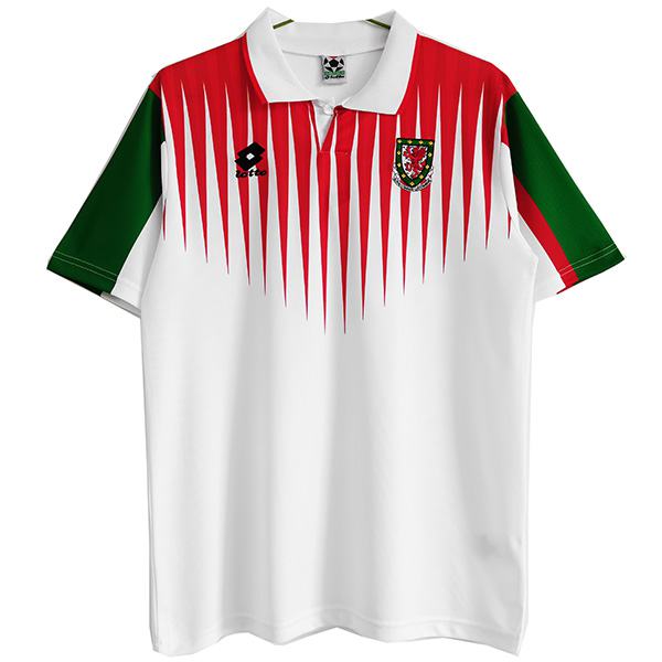 Wales maglia da calcio vintage retrò da trasferta del Galles da uomo seconda maglia da calcio sportiva 1996-1997